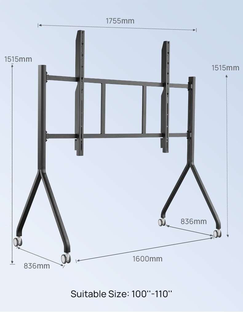 Digital Whiteboard mobile TV Stand (1)