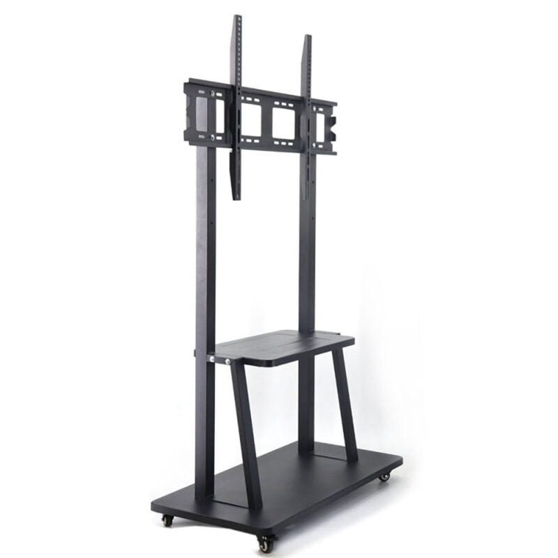 Rolling Stand Display Cart with Storage Space (2)